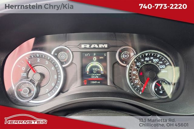 2023 RAM 1500 Big Horn Crew Cab 4x4 5'7' Box